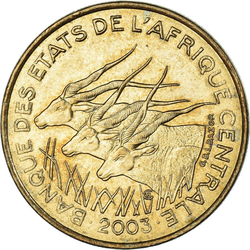 Coin, Central African States, 25 Francs, 2003