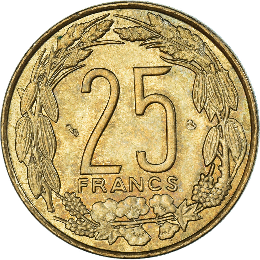 Coin, Central African States, 25 Francs, 2003