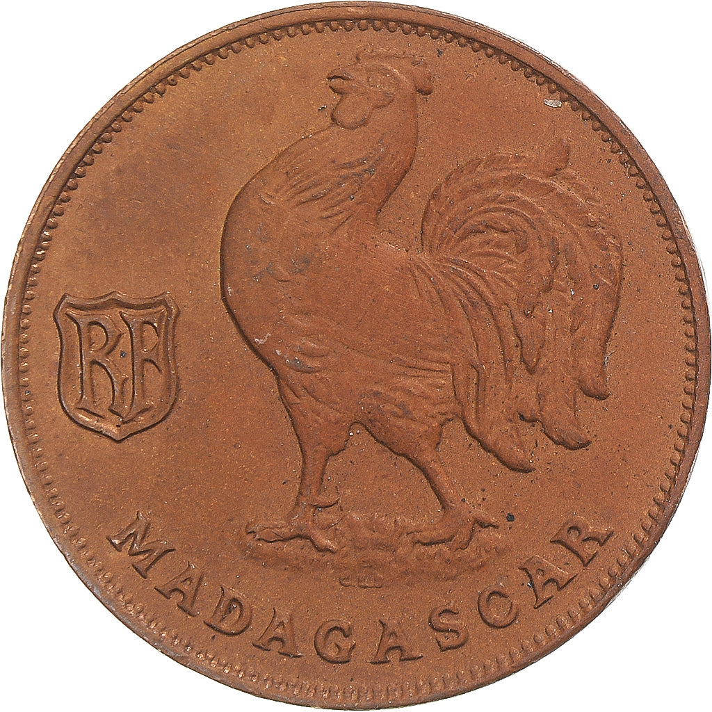 Coin, Madagascar, Franc, 1943, Pretoria, EF(40-45), Bronze, KM:2