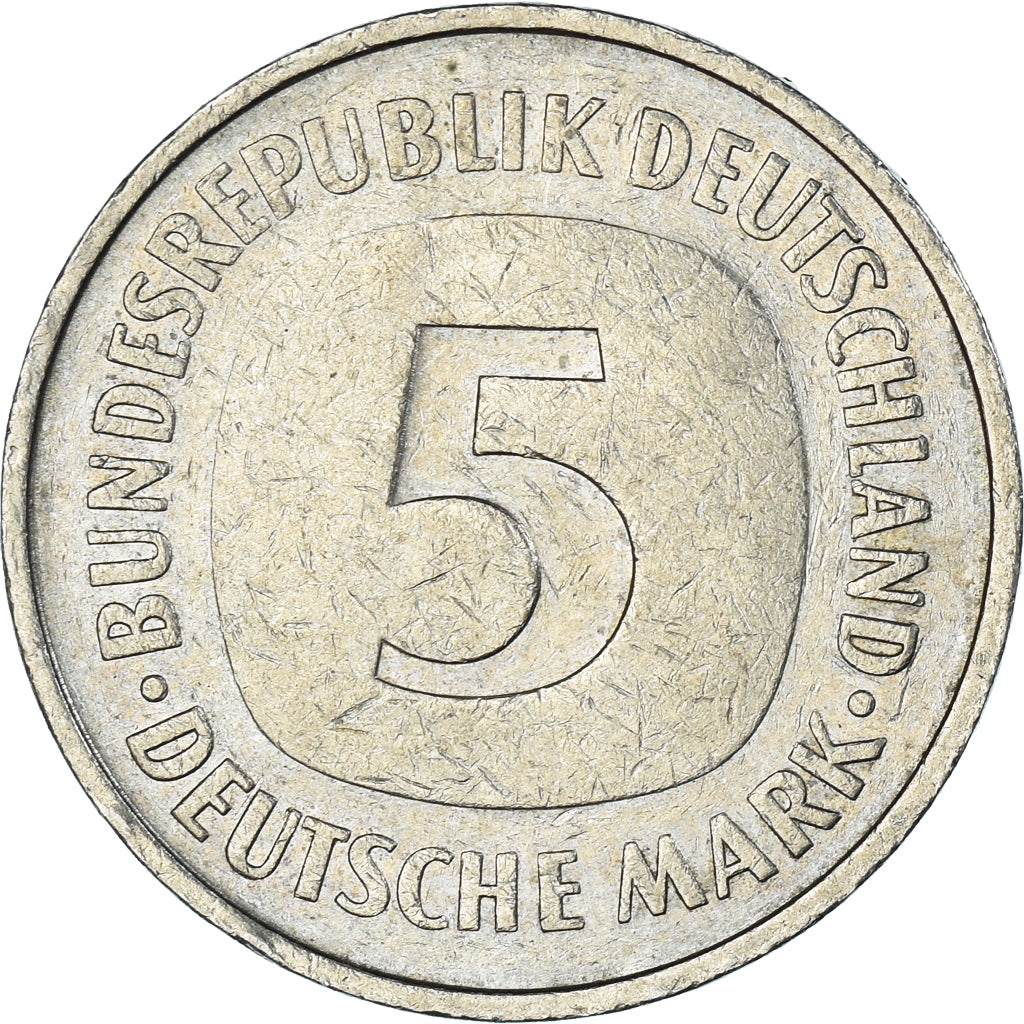 Monnaie, Allemagne, 5 Mark, 1977