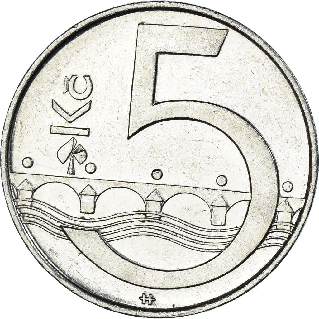 Monnaie, République Tchèque, 5 Korun, 2002