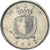 Coin, Malta, 25 Cents, 1993
