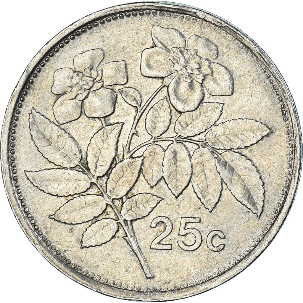 Monnaie, Malte, 25 Cents, 1993