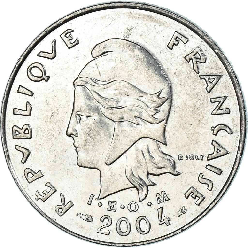 Coin, French Polynesia, 10 Francs, 2004