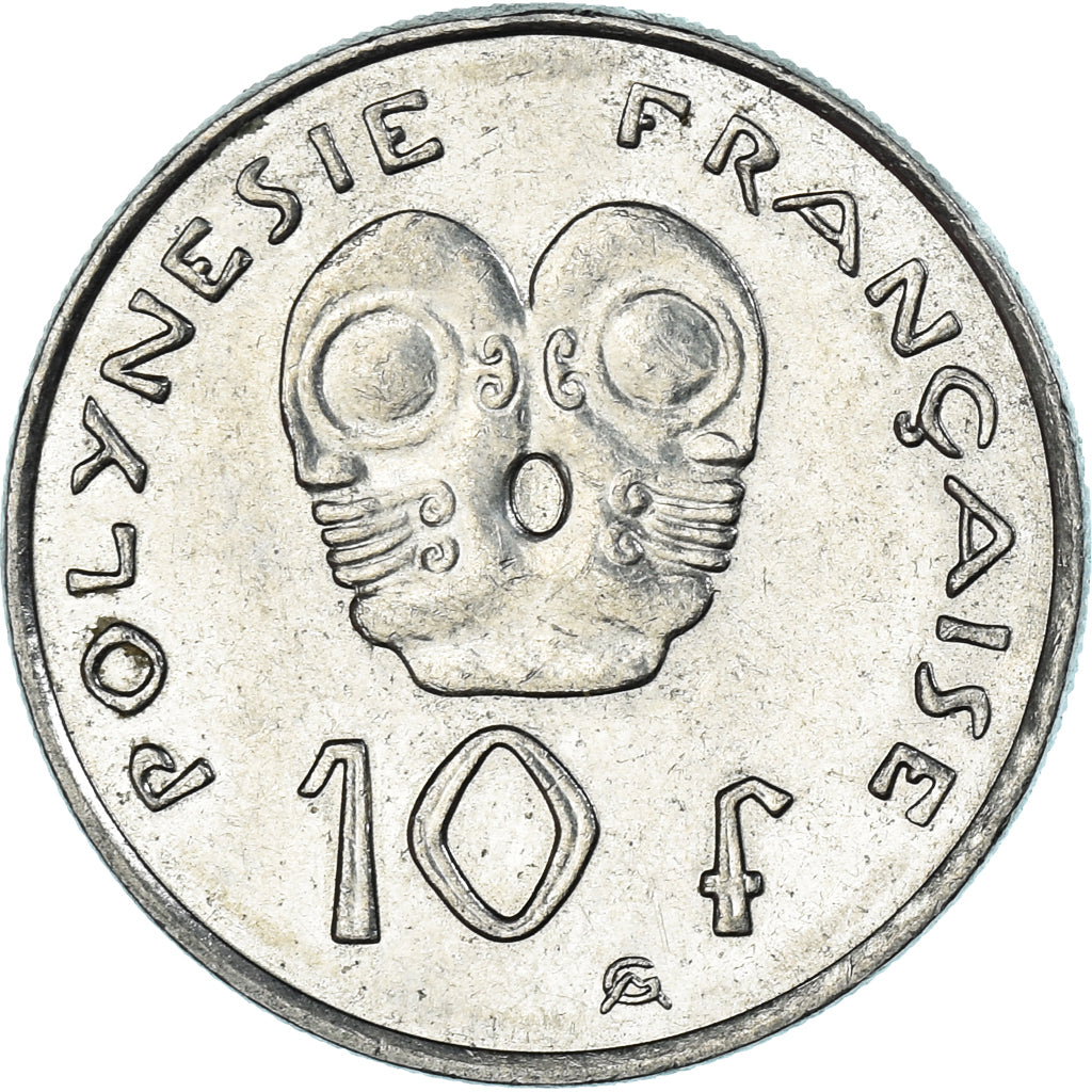 Coin, French Polynesia, 10 Francs, 2004