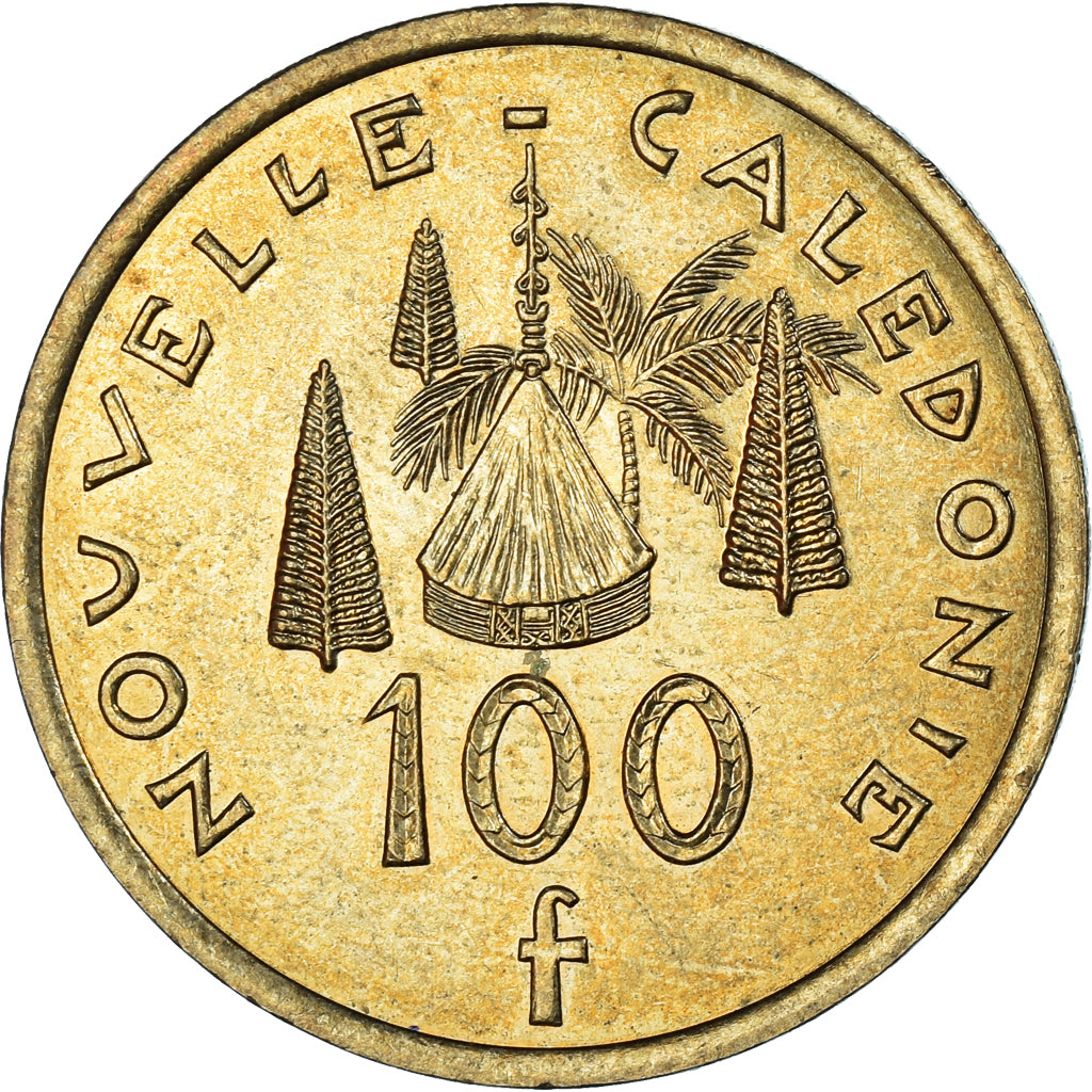 Coin, New Caledonia, 100 Francs, 2010