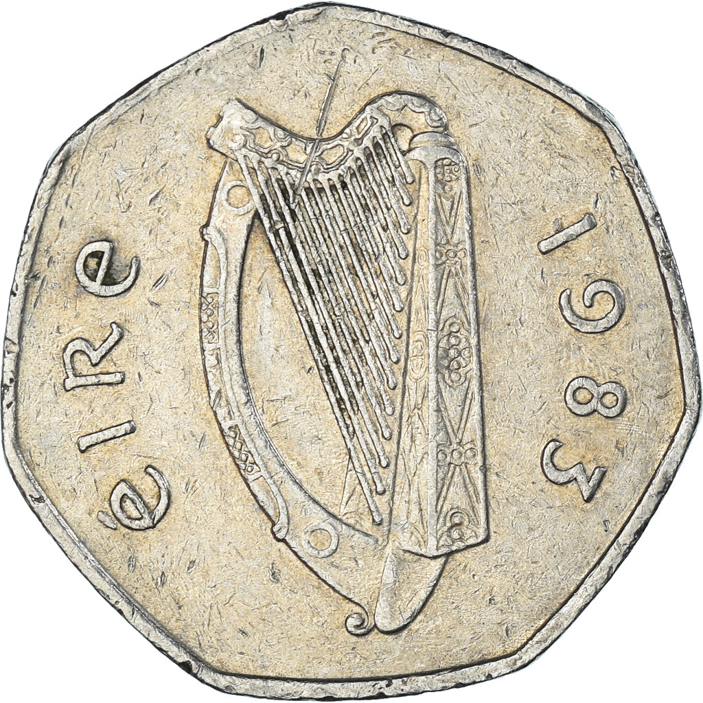 Monnaie, Irlande, 50 Pence, 1983