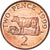 Coin, Guernsey, 2 Pence, 1999