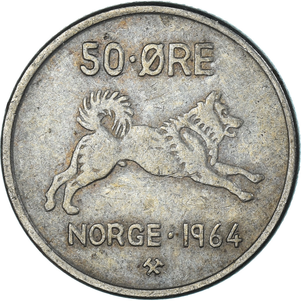 Moneda, Noruega, 50 Öre, 1964
