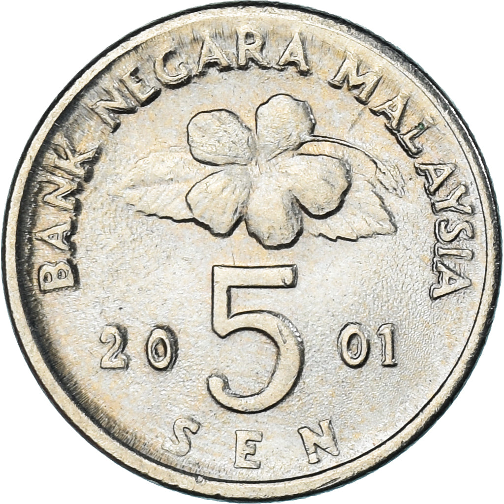 Coin, Malaysia, 5 Sen, 2001