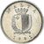 Coin, Malta, 25 Cents, 1991