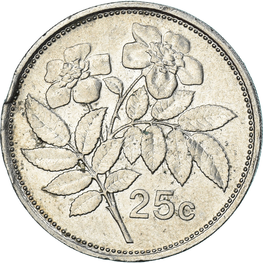Coin, Malta, 25 Cents, 1991
