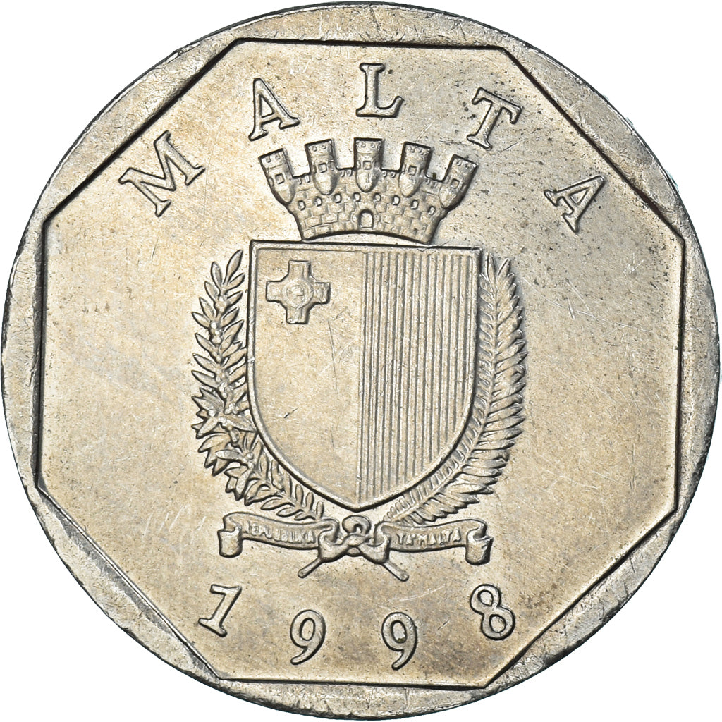 Monnaie, Malte, 50 Cents, 1998