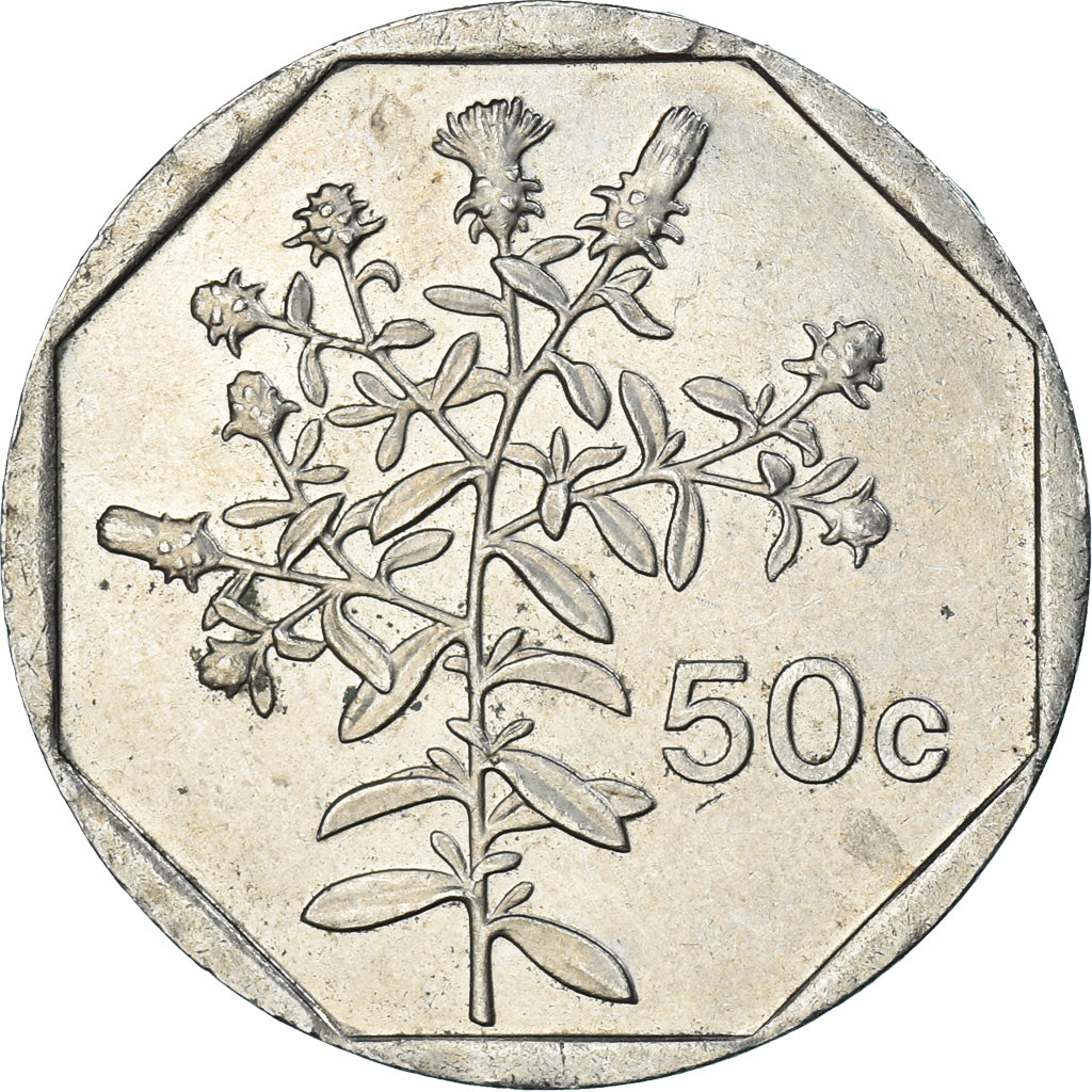 Monnaie, Malte, 50 Cents, 1998