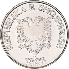 Coin, Albania, 5 Lekë, 1995, Rome, MS(63), Nickel plated steel, KM:76