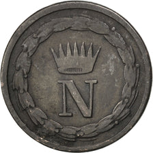 ITALIAN STATES, 10 Centesimi, 1811, Milan, KM #4, EF(40-45), Silver, 1.89