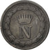 ITALIAN STATES, 10 Centesimi, 1811, Milan, KM #4, EF(40-45), Silver, 1.89