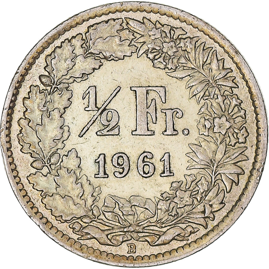 Monnaie, Suisse, 1/2 Franc, 1961, Bern, SPL, Argent, KM:23