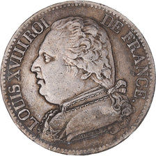 Monnaie, France, Louis XVIII, 5 Francs, 1814, Paris, TB+, Argent, Gadoury:591