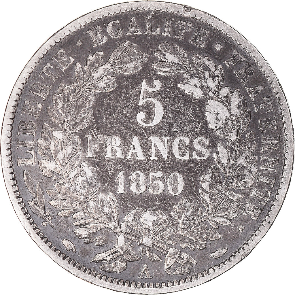 Coin, France, Cérès, 5 Francs, 1851, Paris, VF(30-35), Silver, KM:761.1