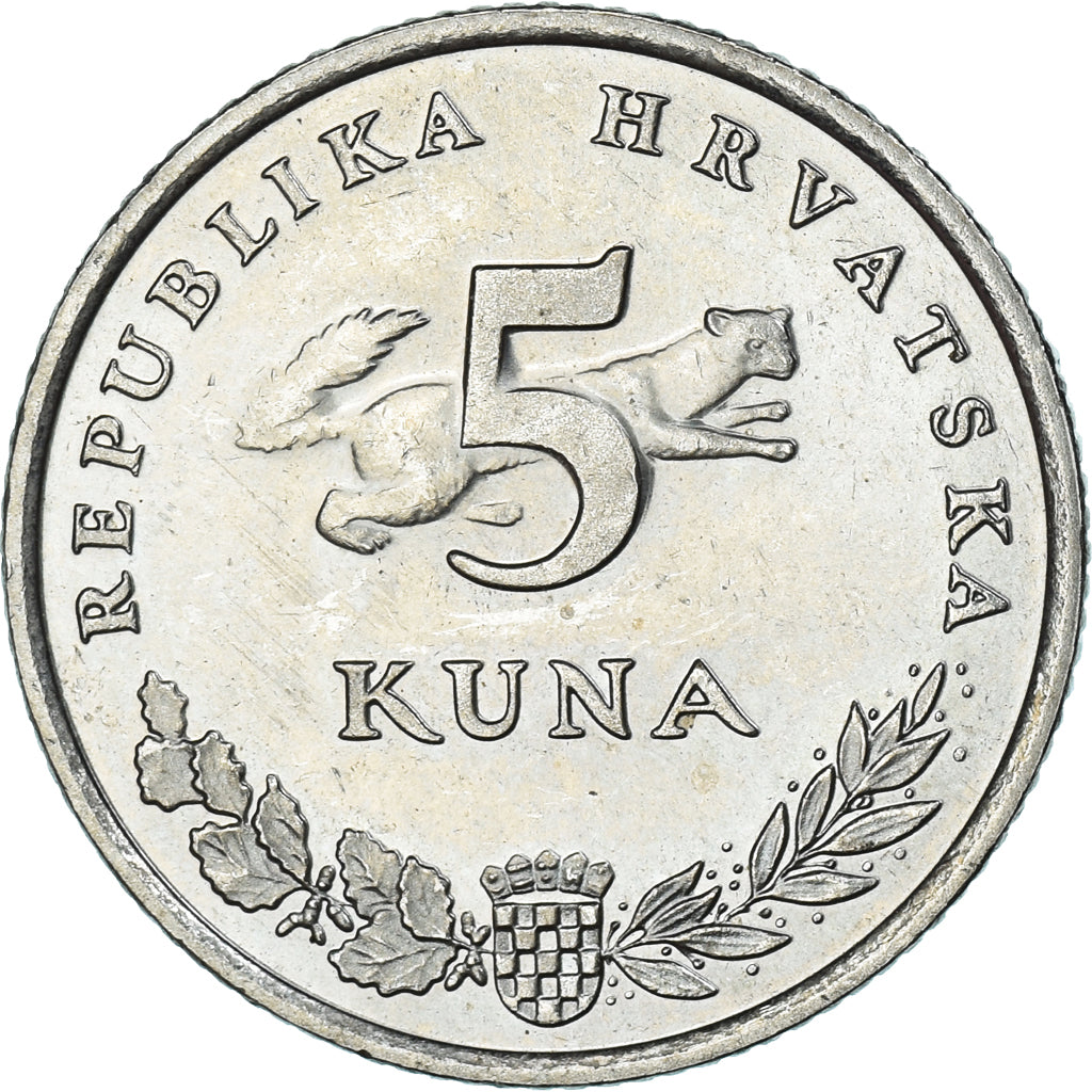 Monnaie, Croatie, 5 Kuna, 2011