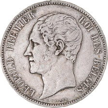 Coin, Belgium, Leopold I, 5 Francs, 1852, EF(40-45), Silver, KM:17