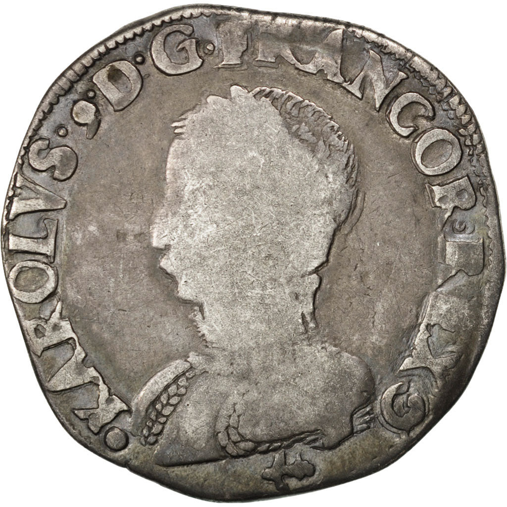 Francia, Teston, 1562, Bayonne, B+, Argento, Sombart:4610