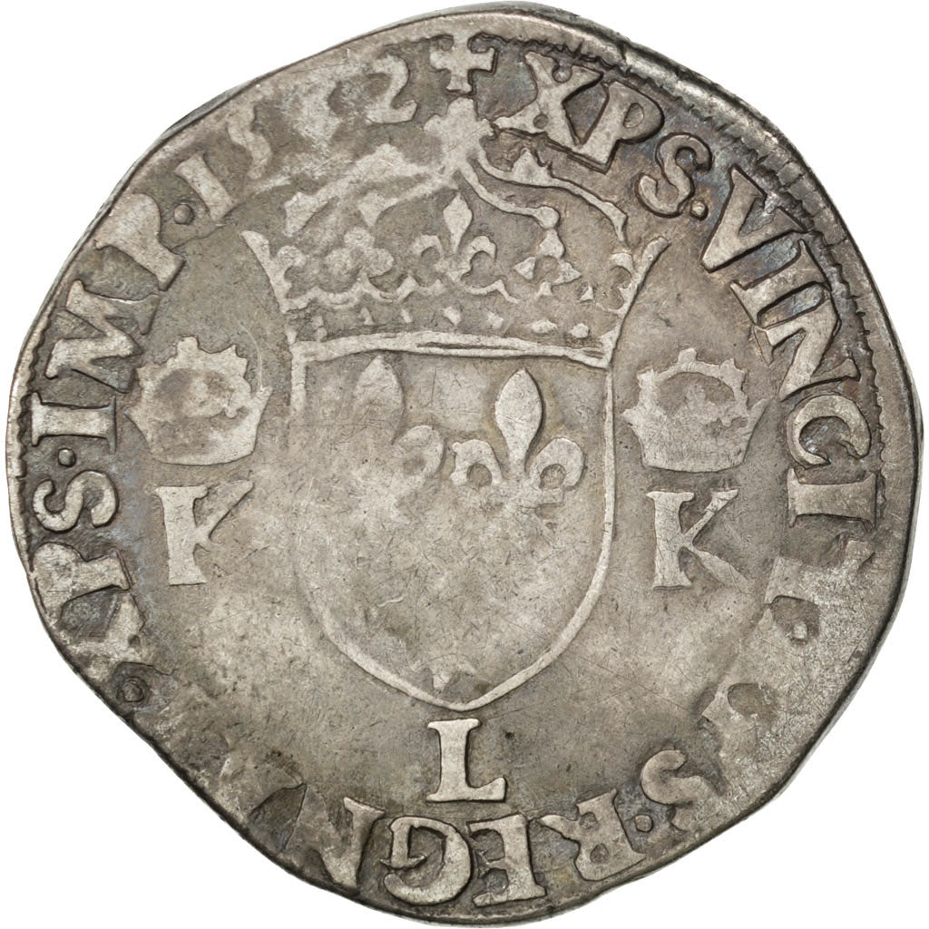 Francia, Teston, 1562, Bayonne, B+, Argento, Sombart:4610