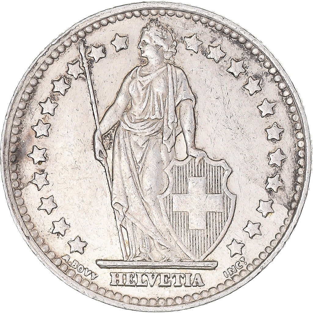 Coin, Switzerland, Franc, 1952, Bern, AU(50-53), Silver, KM:24