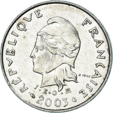 Moneta, Nuova Caledonia, 10 Francs, 2003