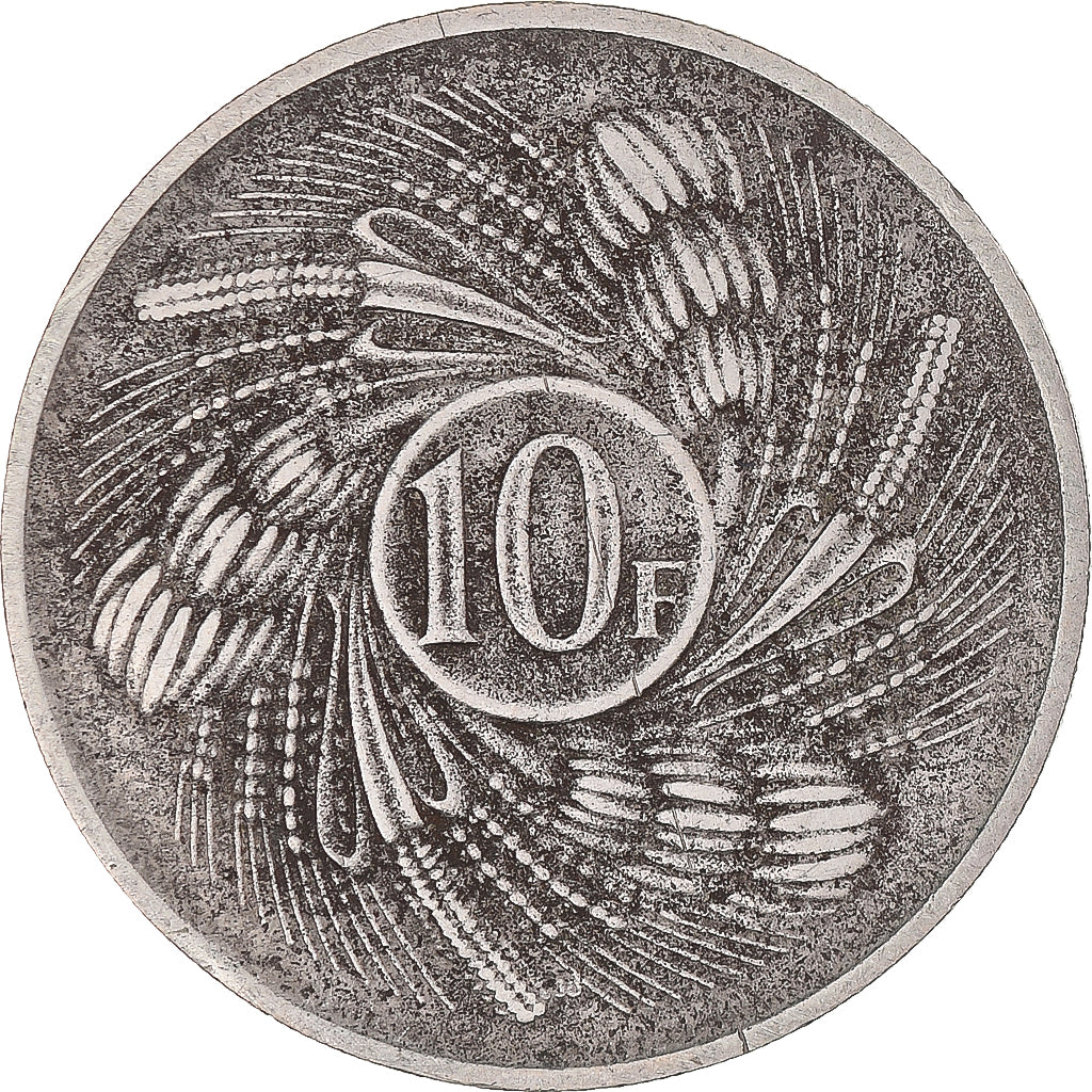 Monnaie, Burundi, 10 Francs, 1968, TTB, Cupro-nickel, KM:17