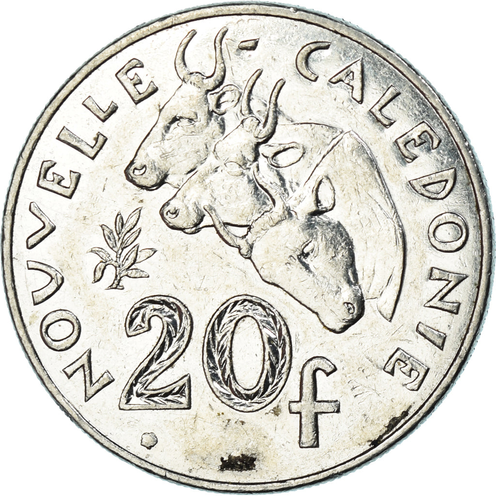 Moneta, Nuova Caledonia, 20 Francs, 2004