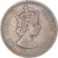 Coin, Seychelles, 1/2 Rupee, 1970, British Royal Mint, VF(30-35), Copper-nickel