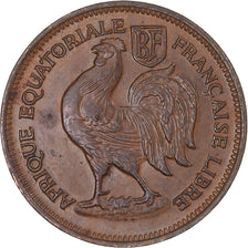 Münze, Französisch-Äquatorialafrika, 50 Centimes, 1943, Pretoria, VZ, Bronze