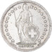 Moneda, Suiza, 2 Francs, 1941, Bern, EBC, Plata, KM:21