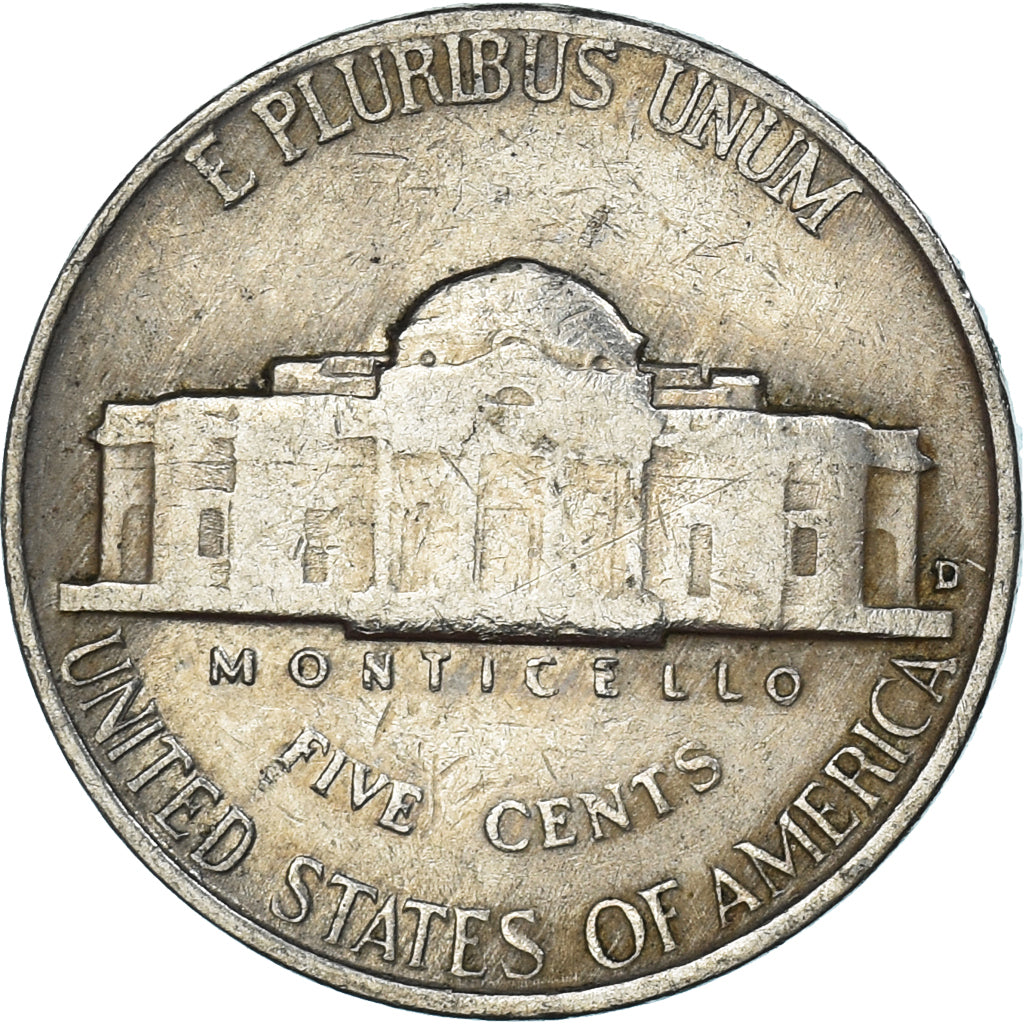 Monnaie, États-Unis, 5 Cents, 1955