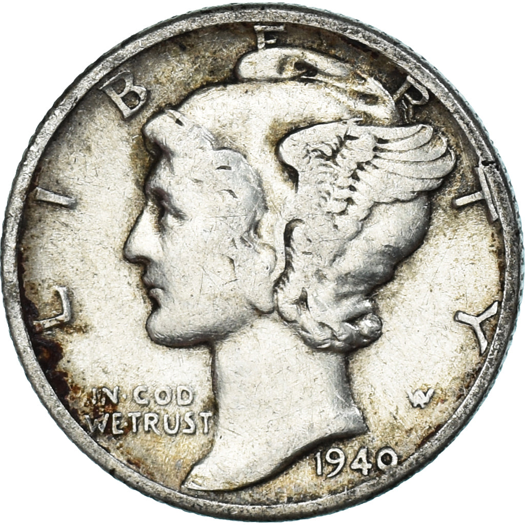 Moeda, Estados Unidos da América, Dime, 1940
