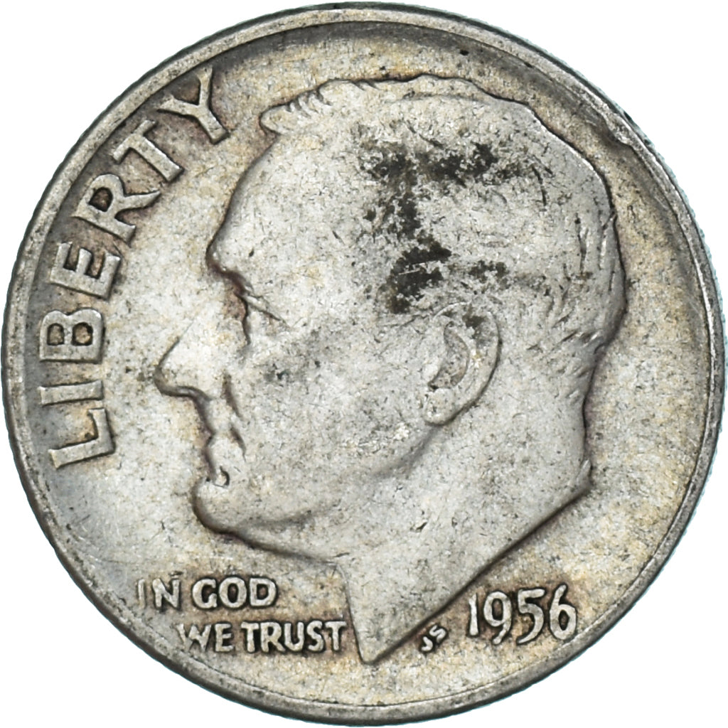 Moneda, Estados Unidos, Dime, 1956