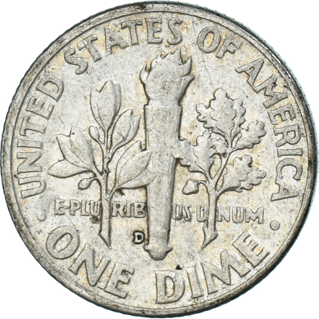 Moneda, Estados Unidos, Dime, 1958