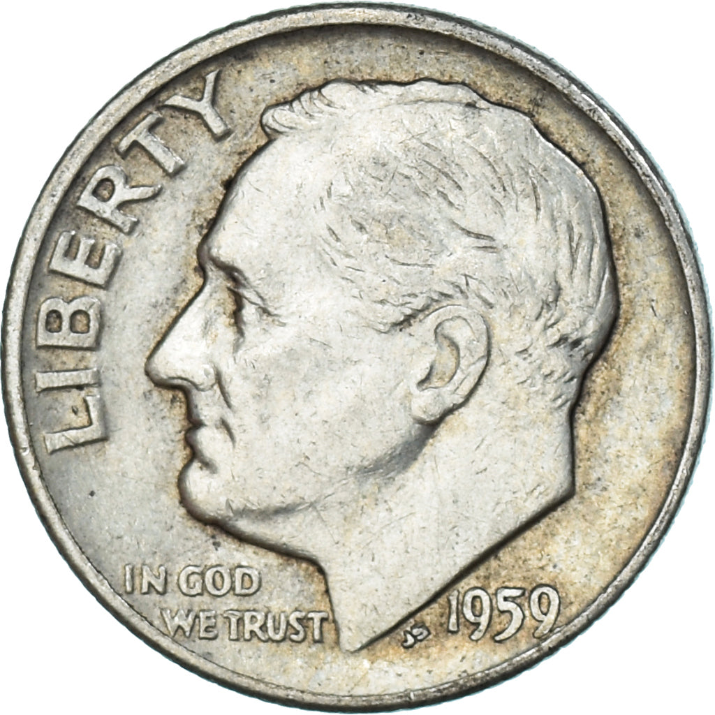 Moneda, Estados Unidos, Dime, 1959