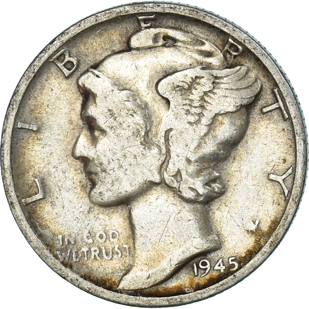 Moneta, Stati Uniti, Dime, 1945