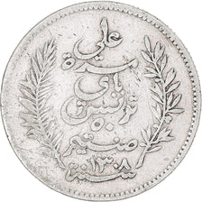 Coin, Tunisia, Ali Bey, 50 Centimes, 1891, Paris, EF(40-45), Silver, KM:223