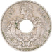 Munten, FRANS INDO-CHINA, 5 Cents, 1939, Paris, ZF+, Nickel-brass, KM:18.1a