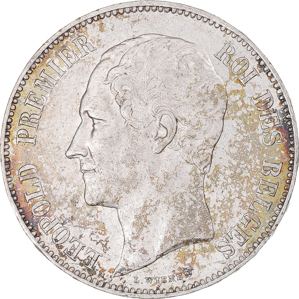 Coin, Belgium, Leopold I, 5 Francs, 1858, EF(40-45), Silver, KM:17