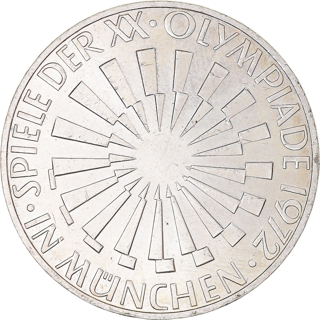 Coin, GERMANY - FEDERAL REPUBLIC, Munich Olympics, 10 Mark, 1972, Karlsruhe
