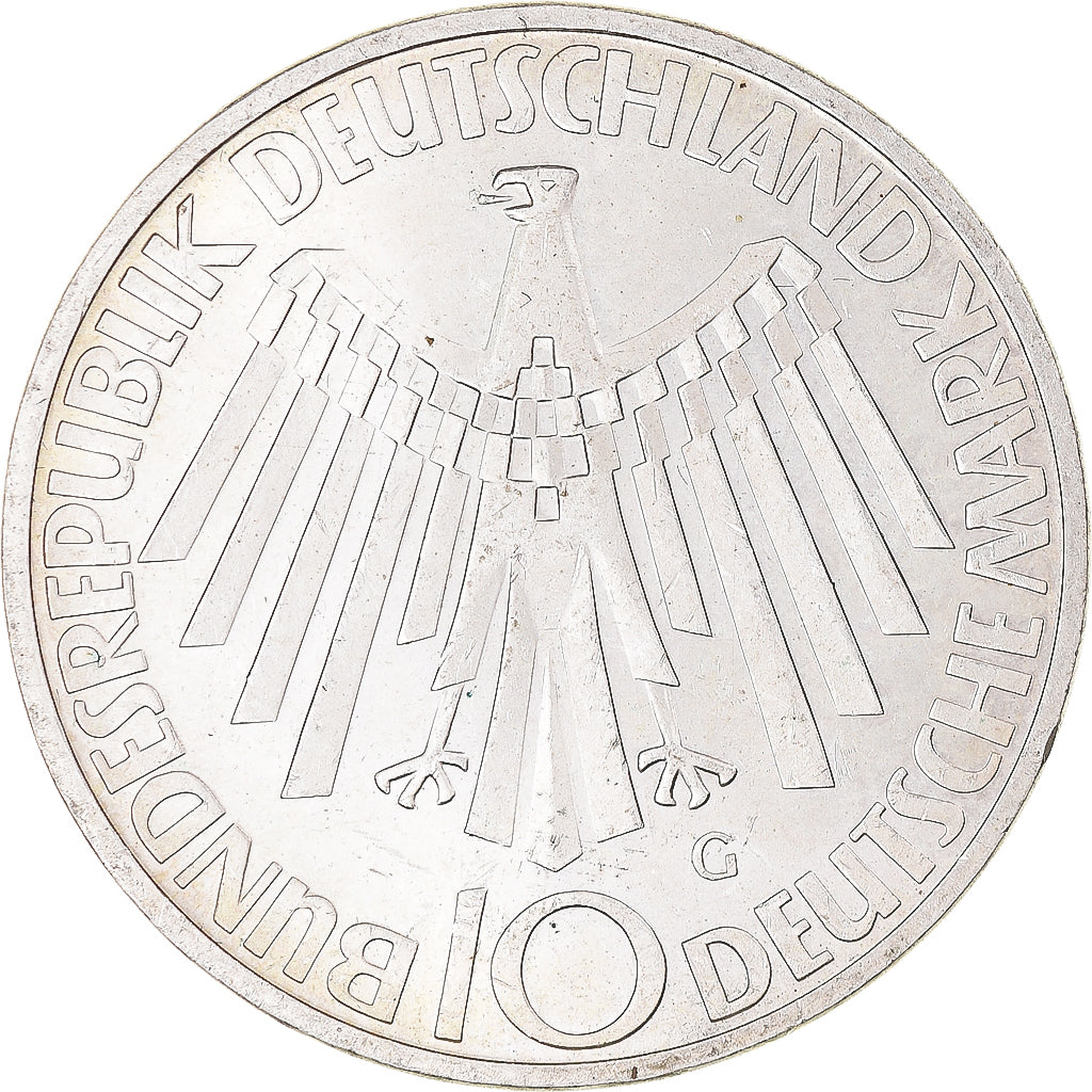 Coin, GERMANY - FEDERAL REPUBLIC, Munich Olympics, 10 Mark, 1972, Karlsruhe
