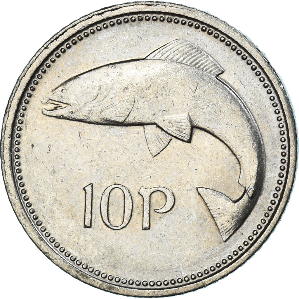 Moneda, Irlanda, 10 Pence, 1995