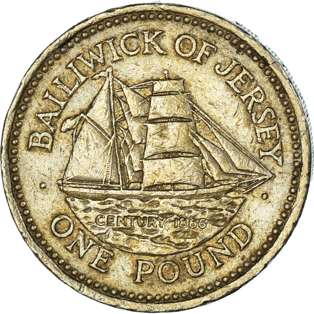 Coin, Jersey, Pound, 1993