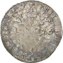 Belgium, 1/4 Patagon, 1626, Brussels, F(12-15), Silver, 6.91