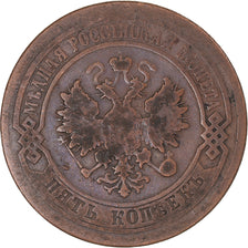 Coin, Russia, Nicholas II, 5 Kopeks, 1879, Saint-Petersburg, VF(20-25), Copper